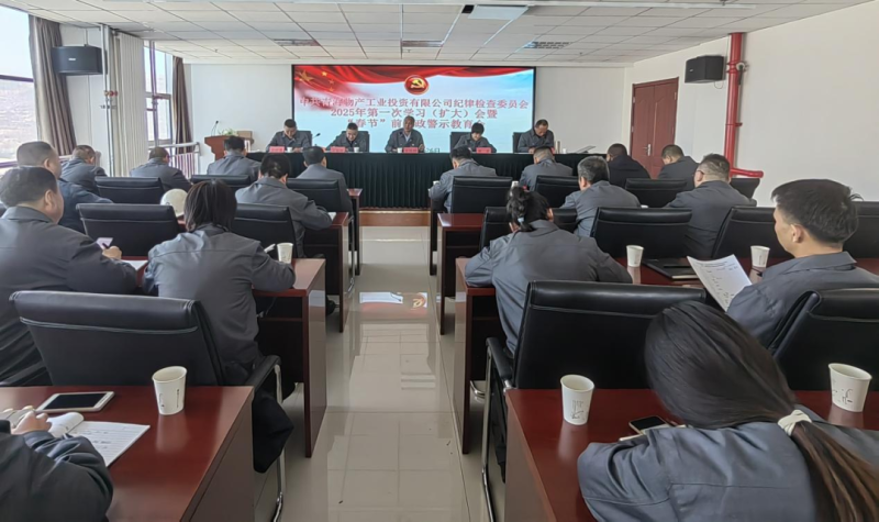 工投公司紀(jì)委召開2025年第一次學(xué)習(xí)（擴(kuò)大）會暨&ldquo;春節(jié)&rdquo;前廉政警示教育會